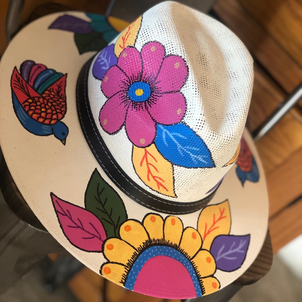 Hand painted hat unisex